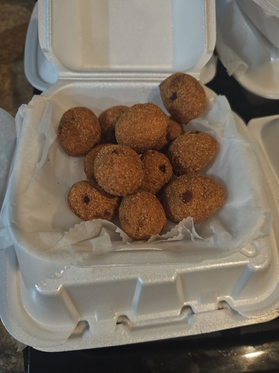Onion Rings Light Bread Hush Puppies